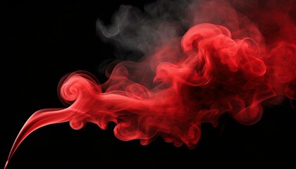 Ethereal Elegance: Realistic Vector Red Smoke Effect"