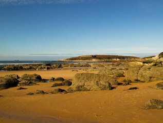 Cantabria, Bay of Santander, sandy beach playa de los Tranquilos
