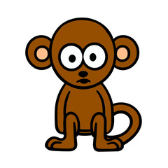 funny cartoon monkey