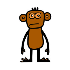 funny cartoon monkey