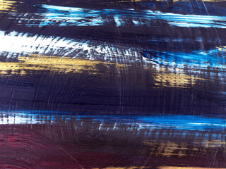 Creative abstract stripes hand painted background, brush texture, acrylic painting on canvas. Modern art