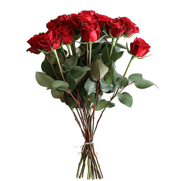 enorme mazzo di rose rosse di san valentino , png su sfondo trasparente 