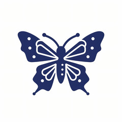 Elegant symbol of a vector endearing butterfly, animal nature icon isolated premium.