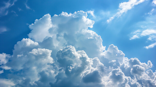 ciel bleu nuageux