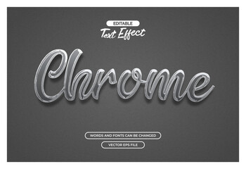 Chrome text effect
