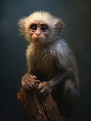 Fototapeta premium Little monkey. Digital art.