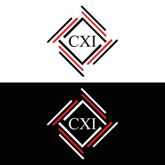  CXI logo. CXI set , C X I design. White CXI letter. CXI, C X I letter logo design. Initial letter CXI letter logo set, linked circle uppercase monogram logo. C X I letter logo vector design.