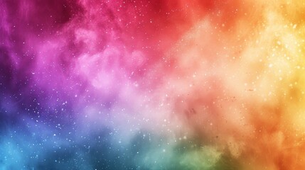 Rainbow background, space style.