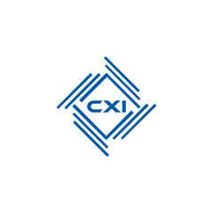  CXI logo. CXI set , C X I design. White CXI letter. CXI, C X I letter logo design. Initial letter CXI letter logo set, linked circle uppercase monogram logo. C X I letter logo vector design.