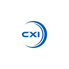  CXI logo. CXI set , C X I design. White CXI letter. CXI, C X I letter logo design. Initial letter CXI letter logo set, linked circle uppercase monogram logo. C X I letter logo vector design.