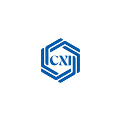  CXI logo. CXI set , C X I design. White CXI letter. CXI, C X I letter logo design. Initial letter CXI letter logo set, linked circle uppercase monogram logo. C X I letter logo vector design.