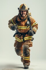 portrait of a firefighter in uniform