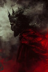 Fantasy King fading into the shadows