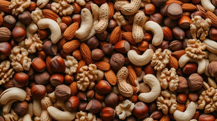 Indian nut background. Generative AI