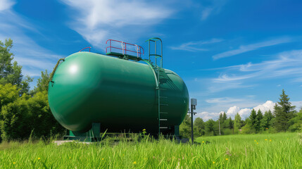 Tanks for storing methane - the result of processing agricultural waste to produce an environmentally friendly source of energy. Innovative tank design for harnessing methane from waste.