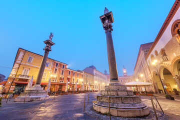 Ravenna, Italy at Piazza del Popolo