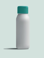 Plastic bottle mockup for cleaner, shampoo, disinfectant or another householding hygiene item.