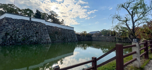 大阪 岸和田城のお堀