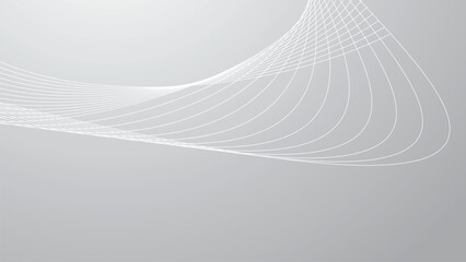 White and gray abstract background wallpaper for presentation with gradient and line vector image