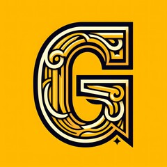 G typography, G logo vector ai illustration