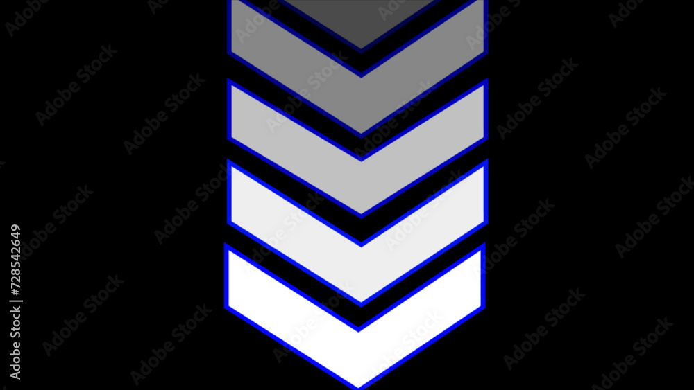Poster white solid color swipe down forwarding-pointing arrow icon. down-direction arrow. download directio