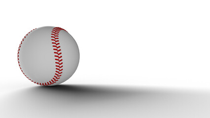 野球ボール 野球 ボール ソフトボール 影付き 透過影 半透明影 透過PNG 3D CG Rendering Images