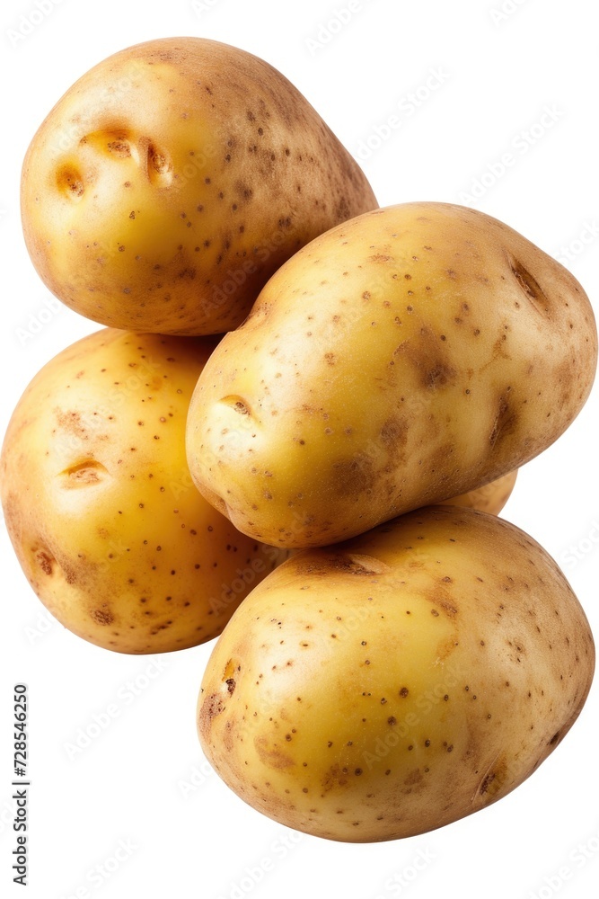 Poster a pile of potatoes stacked on top of each other. perfect for food and cooking-related projects