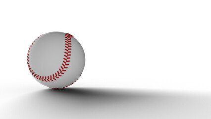 野球ボール 野球 ボール ソフトボール 影付き 透過影 半透明影 透過PNG 3D CG Rendering Images