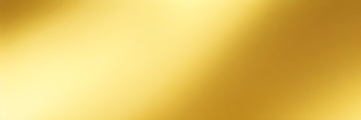 Golden background with smooth light effect. Gold gradient background banner.