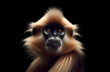 Obraz premium Portrait of a Golden langur