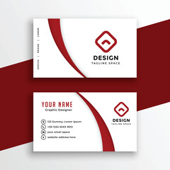 Vector professional modern business card design
