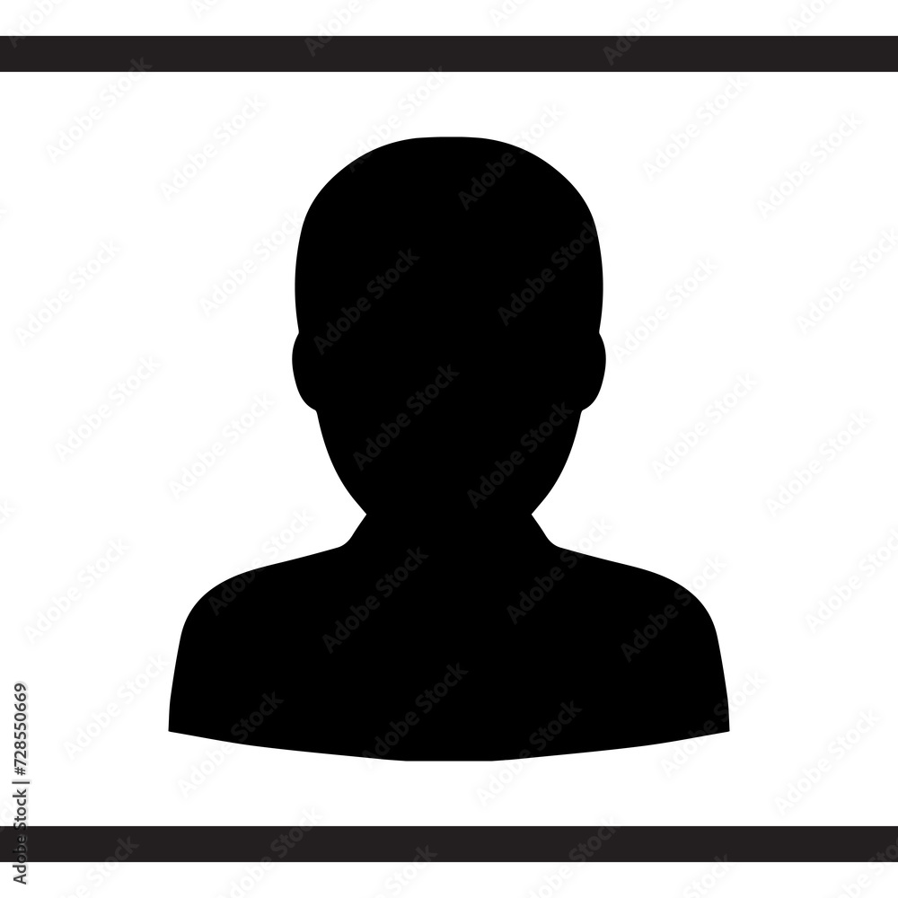 Poster user icon vector. profile symbol in trendy flat style. profile vector icon illustration isolated on 