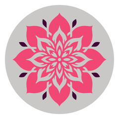 Minimalist Vector Design of a Mandala