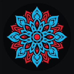 Minimalist Vector Design of a Mandala