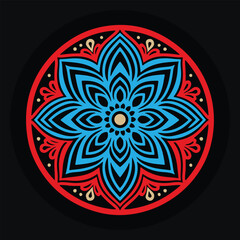 Minimalist Vector Design of a Mandala