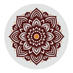 Minimalist Vector Design of a Mandala