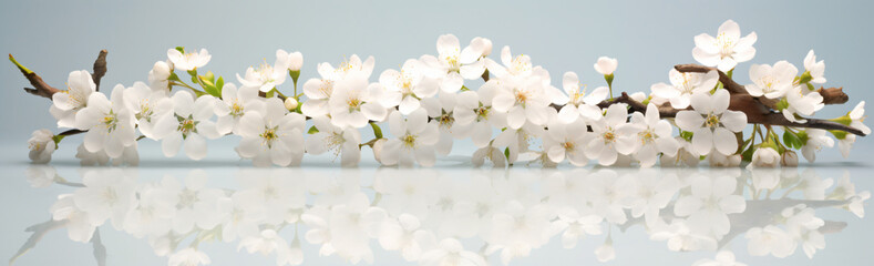 blooming flowers reflected in water flora photography