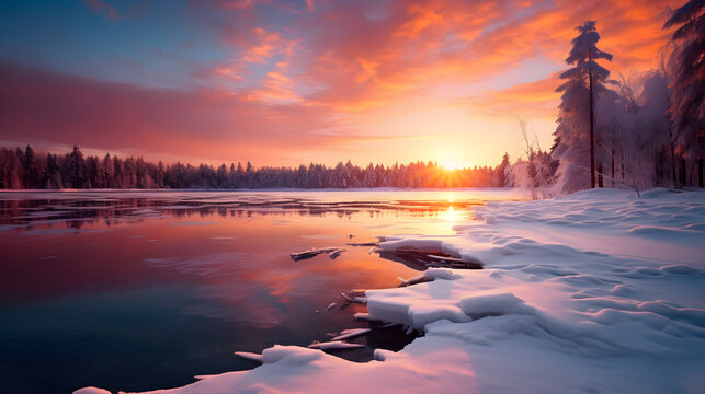 sunrise over the lake 3d background photo,,
sunrise over the river 3d image and photos