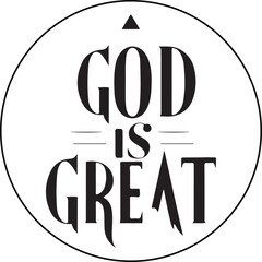 God is great graphic 