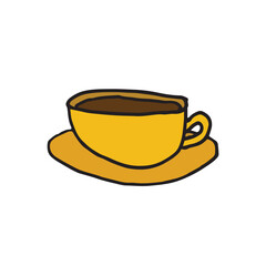 Hand drawn vector illustration coffee