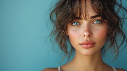 Jeune femme heureuse et souriante