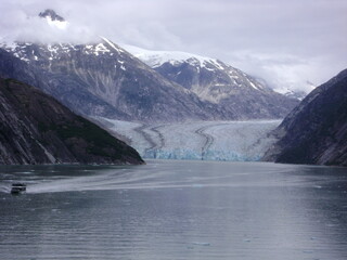 glacier in Alaska viewed from boat