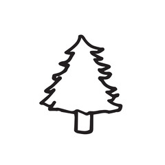 Hand drawn vector illustration tree