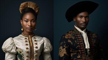 Traditional Clothing Across Generations of Men and Women in The World - obrazy, fototapety, plakaty