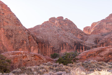 Fototapeta premium golden hour at arches national park