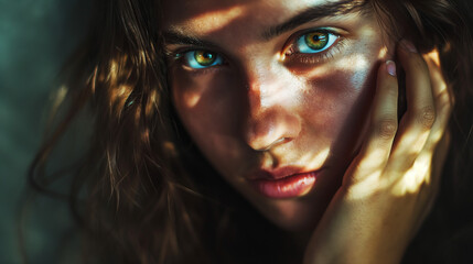 Cerulean Gaze: An Intimate Encounter With Enchanting Sapphire Eyes
