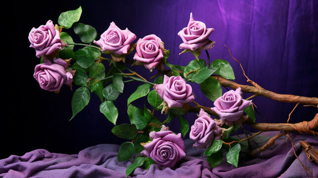 pink rose in a vase high definition(hd) photographic creative image