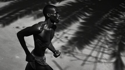 fitness - running, man, woman.