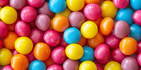 Fototapeta na wymiar Group of colorful round shape little mini candy
