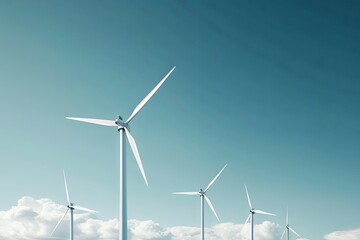 wind turbine in the wind